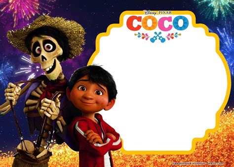 coco invitation template